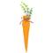 9" Orange & Yellow Fabric Carrot Easter Decorations Set
